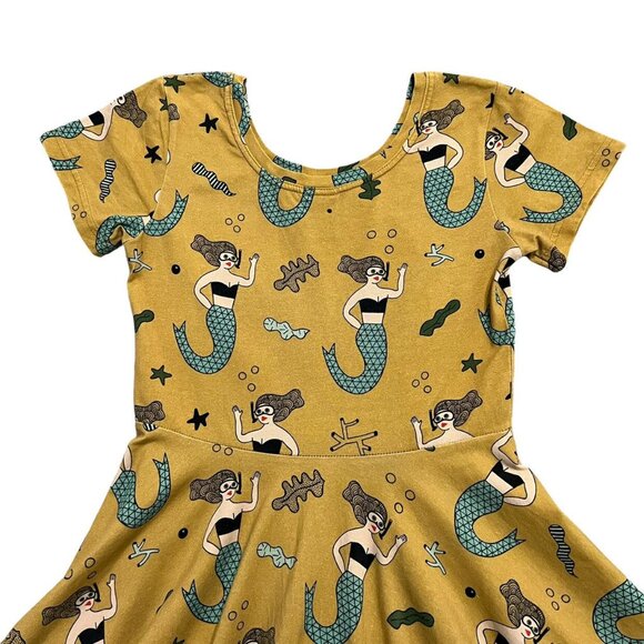 Raspberry Republic Sz 128/134 (7-9Y) Organic Mermaid Twirl Dress - Picture 4 of 10